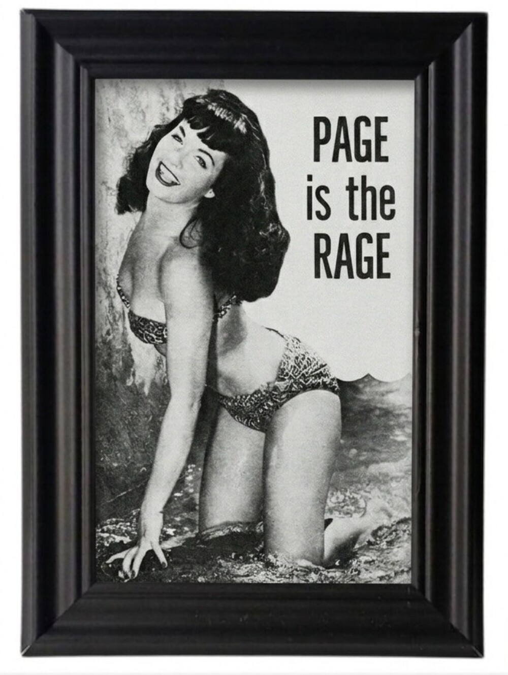 Bettie Page Art Pin Up Photo Rockabilly Punk Beauty Classic Icon Hollywood
